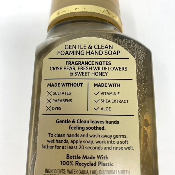 Bath & Body Works Honey Wildflower Gentle And Clean Foaming Hand Soap - Picture 5 of 6